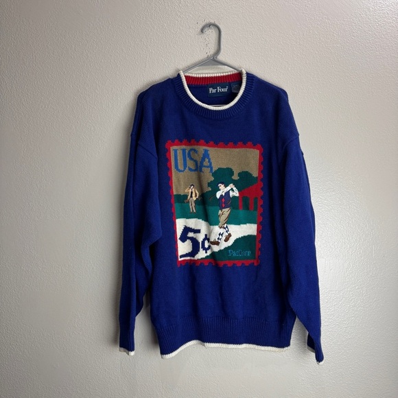 Par Four Vintage Sweater Golf Size XL